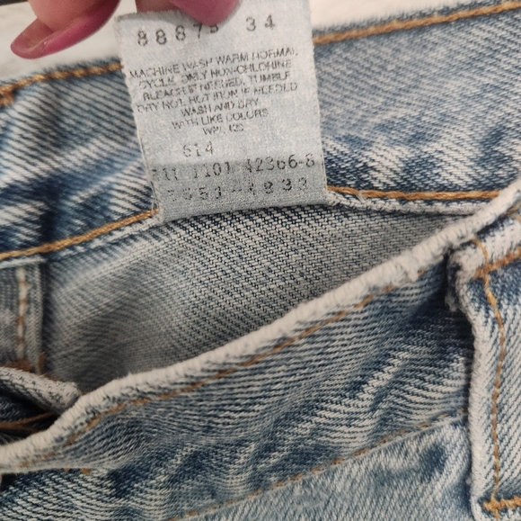 Levi's 550 Vintage Slim Fit Tapered Leg Mom Jeans High Rise Size 14 Miss - Picture 7 of 11